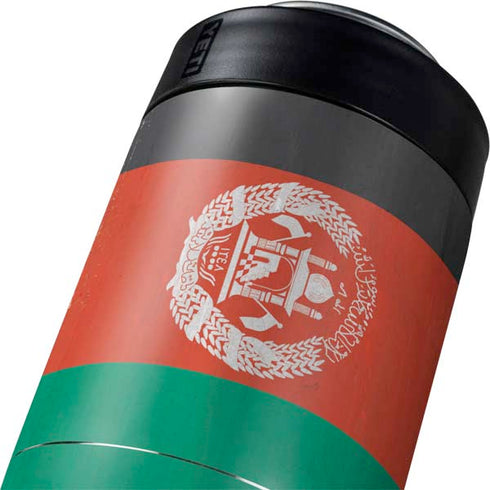 Afghanistan Flag Distressed Yeti Colster Can Insulator  Skin